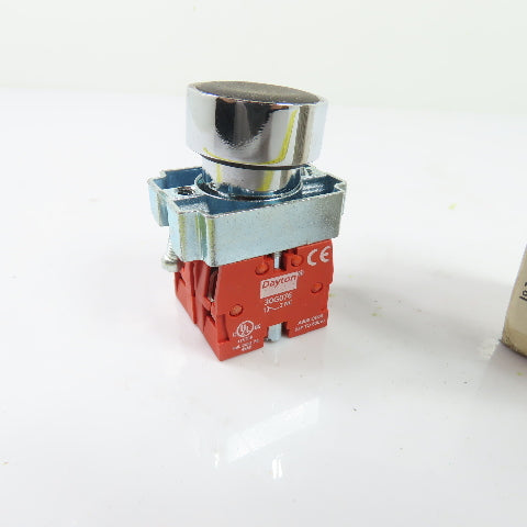 Dayton 30G236 22mm Flush/Full Guard Push Button 1NO/1NC NEW
