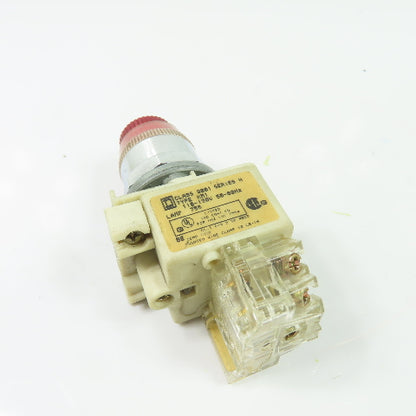 Square D 9001-KM1 Class 9001 Type KM1 Ser H Illuminated Push Button Switch Base