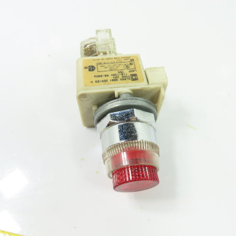 Square D 9001-KM1 Class 9001 Type KM1 Ser H Illuminated Push Button Switch Base