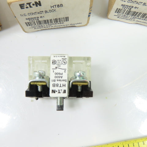 Eaton HT8B N.C. Contact Block Series B1 A600 P600 Lot of 3