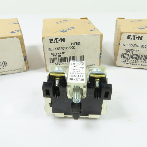 Eaton HT8B N.C. Contact Block Series B1 A600 P600 Lot of 3