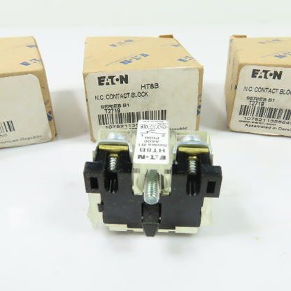 Eaton HT8B N.C. Contact Block Series B1 A600 P600 Lot of 3