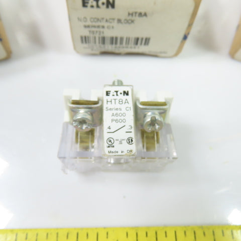 Eaton HT8A Normally Open Contact Block Series C1 NEW Lot Of 3