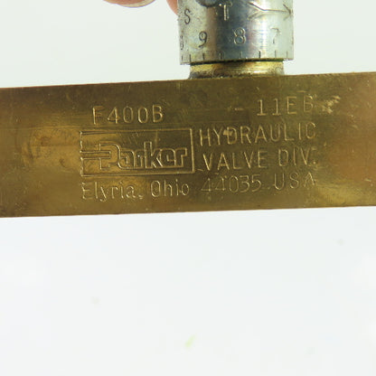 Parker F400B Metered Flow Control Valve 2000 PSI 5 GPM NEW