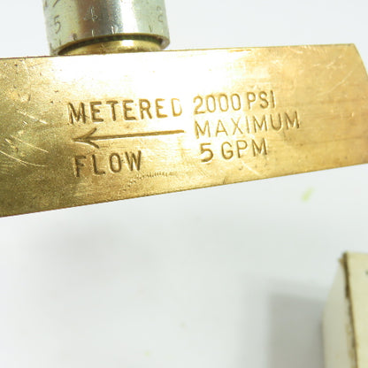 Parker F400B Metered Flow Control Valve 2000 PSI 5 GPM NEW