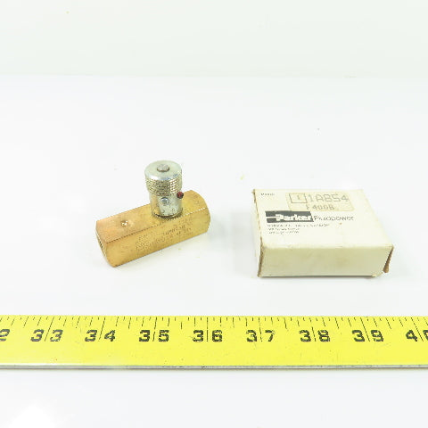 Parker F400B Metered Flow Control Valve 2000 PSI 5 GPM NEW
