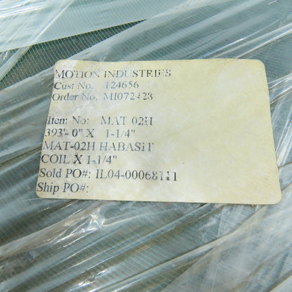 Habasit MAT-02H Conveyor Belt 1.250" x 393.7008'