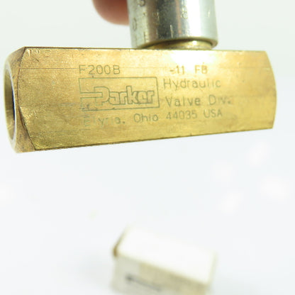 Parker F200B Metered Flow Control Valve 2000 PSI 3 GPM NEW