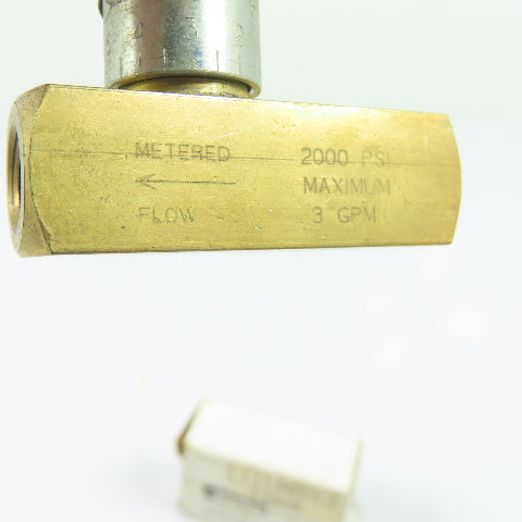 Parker F200B Metered Flow Control Valve 2000 PSI 3 GPM NEW