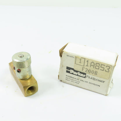 Parker F200B Metered Flow Control Valve 2000 PSI 3 GPM NEW