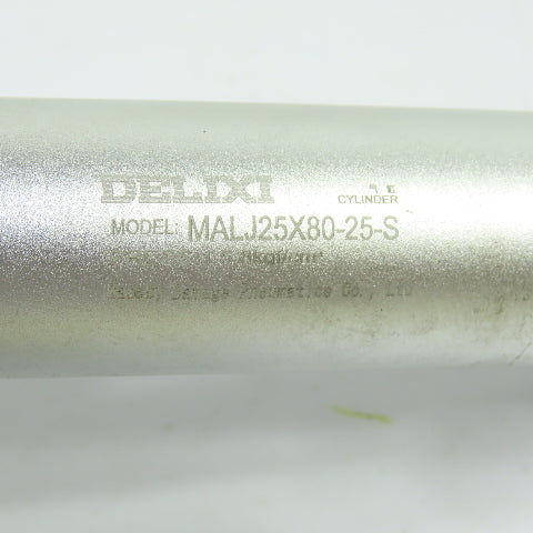 Delixi MALJ25X80-25-S Pneumatic Air Cylinder 25mm Bore 80mm Stroke