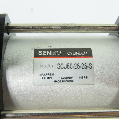 Senmu SCJ50-25-25-S Dual End Pneumatic Air Cylinder 50mm Bore 25mm Stroke