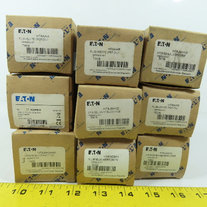 Eaton HT8AAH Assorted Pushbutton Operators & Selector Switches Lot of 9