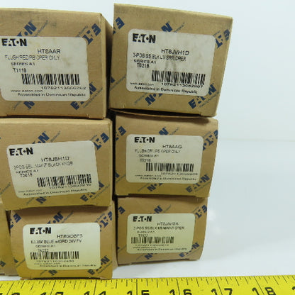 Eaton HT8AAH Assorted Pushbutton Operators & Selector Switches Lot of 9