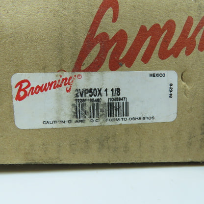 Browning 2VP50X 1 1/8 2-Groove Variable Pitch Sheave 1-1/8" Bore