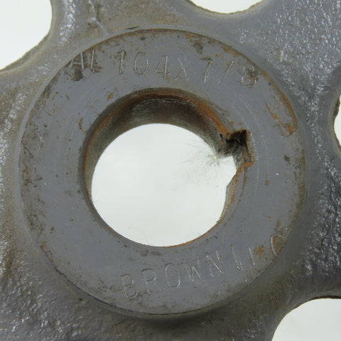Browning AL104X7/8 Single Groove V-Belt Sheave Pulley 7/8" Bore