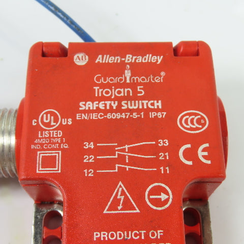 Allen-Bradley EN/IEC-60947-5-1 Guardmaster Trojan 5 Safety Switch IP67