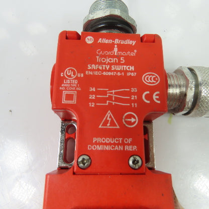 Allen-Bradley EN/IEC-60947-5-1 Guardmaster Trojan 5 Safety Switch IP67