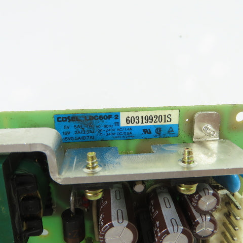 Cosel 603199201S LDC60F-2 Switching Power Supply 100-240VAC Input 15v Out