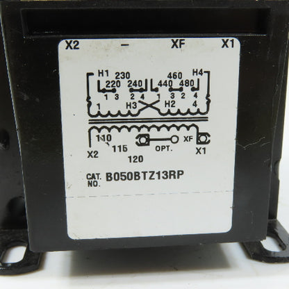 Micron Control B050BTZ13RP Transformer 50VA 230x460V Primary 100-120V Secondary
