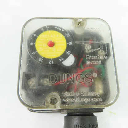 Dungs GMH-A2-4-4 Gas Pressure Switch 1-20 inW.C. 7 psi Max NEMA 4