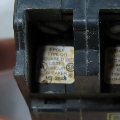 Square D QO3100 100A 3 Pole Circuit Breaker