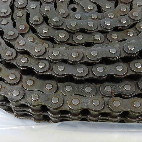 EK08B-2 1/2" Pitch Double Strand Riveted Roller Chain 10'