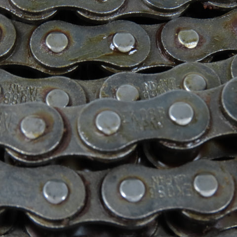 EK08B-2 1/2" Pitch Double Strand Riveted Roller Chain 10'
