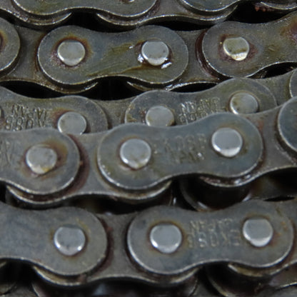EK08B-2 1/2" Pitch Double Strand Riveted Roller Chain 10'