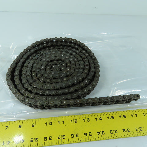 EK08B-2 1/2" Pitch Double Strand Riveted Roller Chain 10'