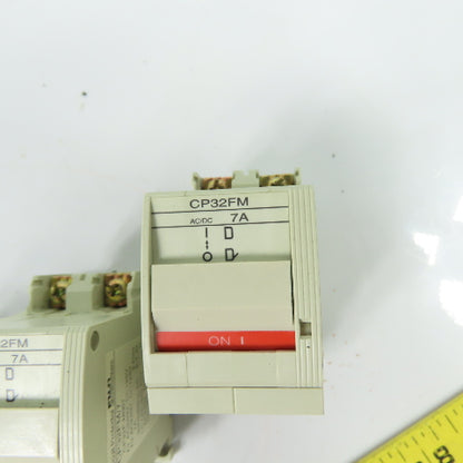 Fuji CP32F-M007 CP32FM/7 Circuit Protectors 2-Pole 7A 240VAC 120VDC Lot Of 3