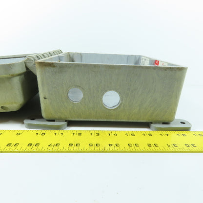 Carlon CJ1085 10" x 8" x 6" Hinged Non-Metallic NEMA 4X Electrical Enclosure