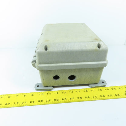 Carlon CJ1085 10" x 8" x 6" Hinged Non-Metallic NEMA 4X Electrical Enclosure