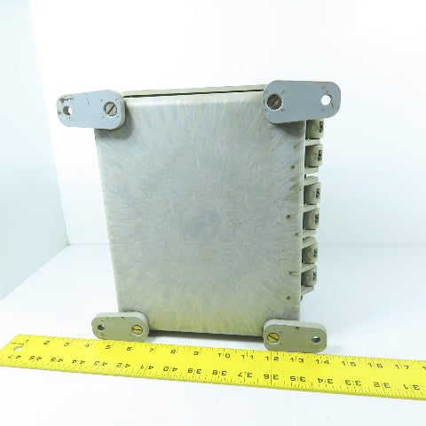 Carlon CJ1085 10" x 8" x 6" Hinged Non-Metallic NEMA 4X Electrical Enclosure