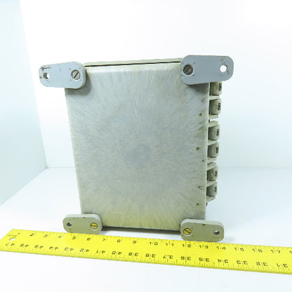 Carlon CJ1085 10" x 8" x 6" Hinged Non-Metallic NEMA 4X Electrical Enclosure
