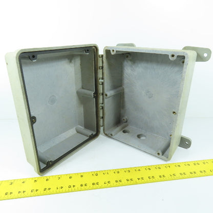 Carlon CJ1085 10" x 8" x 6" Hinged Non-Metallic NEMA 4X Electrical Enclosure