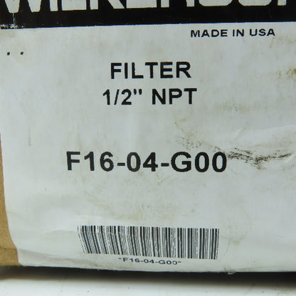 Wilkerson F16-04-G00 1/2" NPT Compressed Air Line Filter