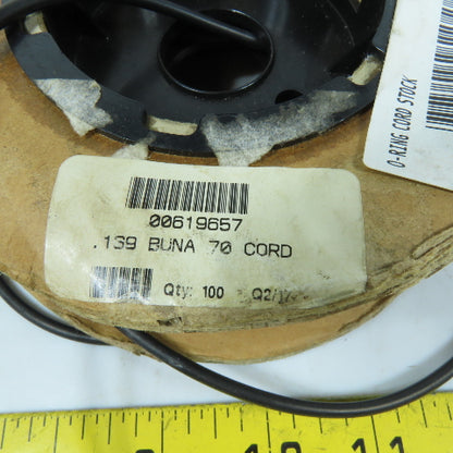 N/A 00619657 .139 Buna 70 O-Ring Cord Stock Spool 85'