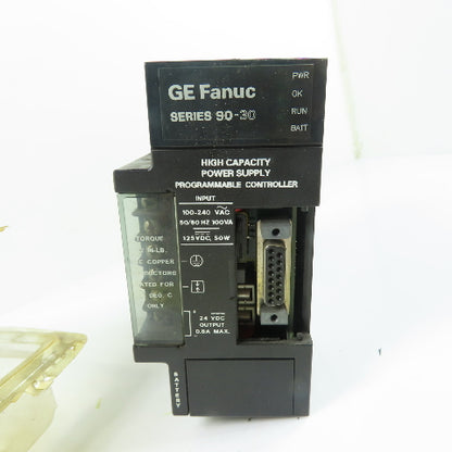 GE Fanuc IC693PWR330E High Capacity Power Supply 120/240VAC Input 24VDC Output