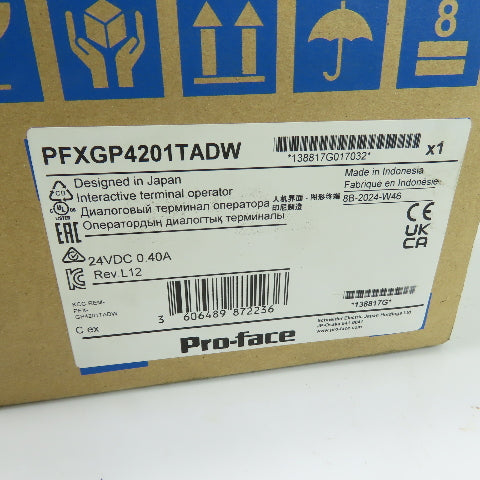 Pro-face PFXGP4201TADW GP-4201TW Operator Touchscreen Panel HMI 24VDC 0.40A