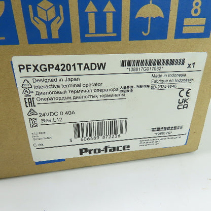 Pro-face PFXGP4201TADW GP-4201TW Operator Touchscreen Panel HMI 24VDC 0.40A