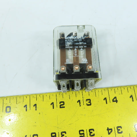 Omron 5ZH80 MJN3C-AC120 General Purpose Relay 120VAC Coil 11-Pin Spade Terminals