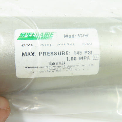 Speedaire 5TJHE Double Acting Pneumatic Air Cylinder 145 PSI 18" Stroke