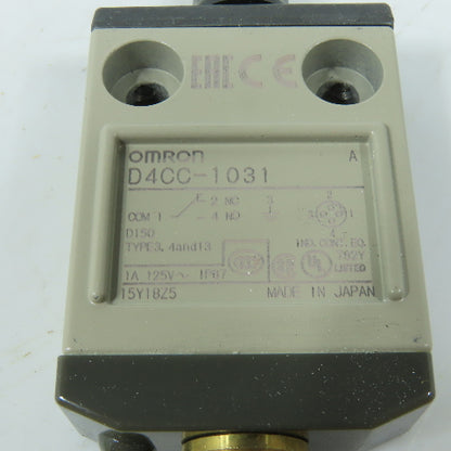 Omron D4CC-1031 Limit Switch 1A 125VAC IP67