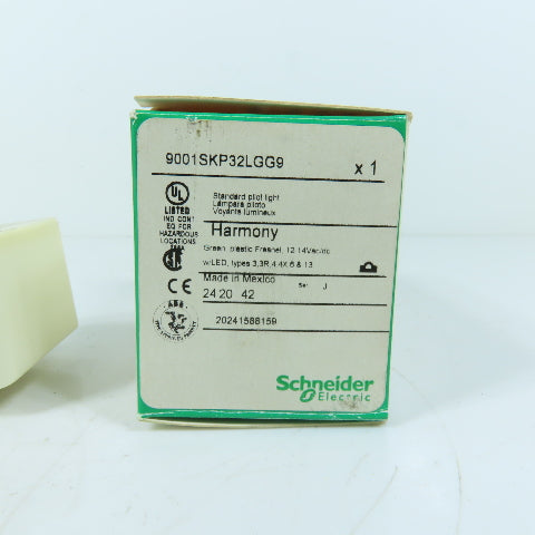 Schneider Electric 9001SKP32LGG9 Pilot Light 12-14Vac/dc Green LED