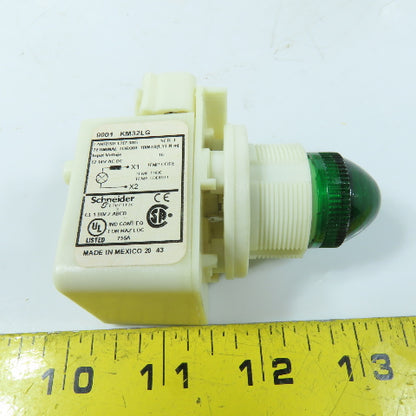 Schneider Electric 9001SKP32LGG9 Pilot Light 12-14Vac/dc Green LED
