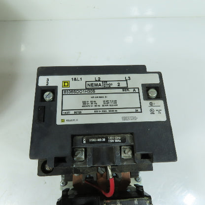 Square D 8536SDO1H30S 8536SDO1V02H30S AC Magnetic NEMA Size 2 Starter 120V Coil