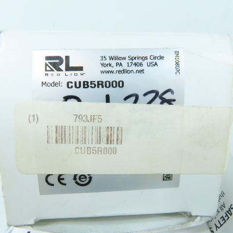 Red Lion CUB5R000 Electronic 8-Digit Dual Rate Indicator
