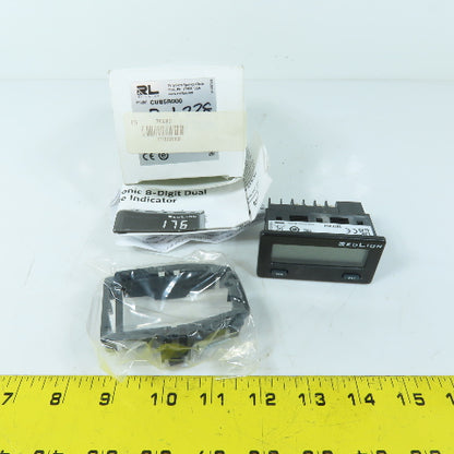 Red Lion CUB5R000 Electronic 8-Digit Dual Rate Indicator