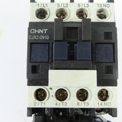 CHNT CJX2-0910 AC Contactor W/ JRS1-09-25 Overload Relay 220V Coil
